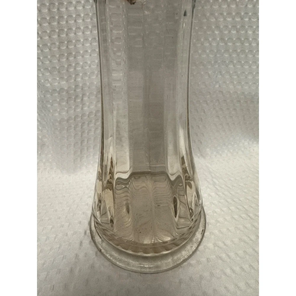 Vintage Fluted Swung Vase Etched 